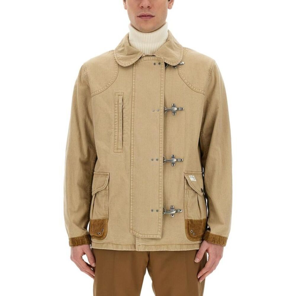 FAY Toggle Jacket Men Beige Outerwear